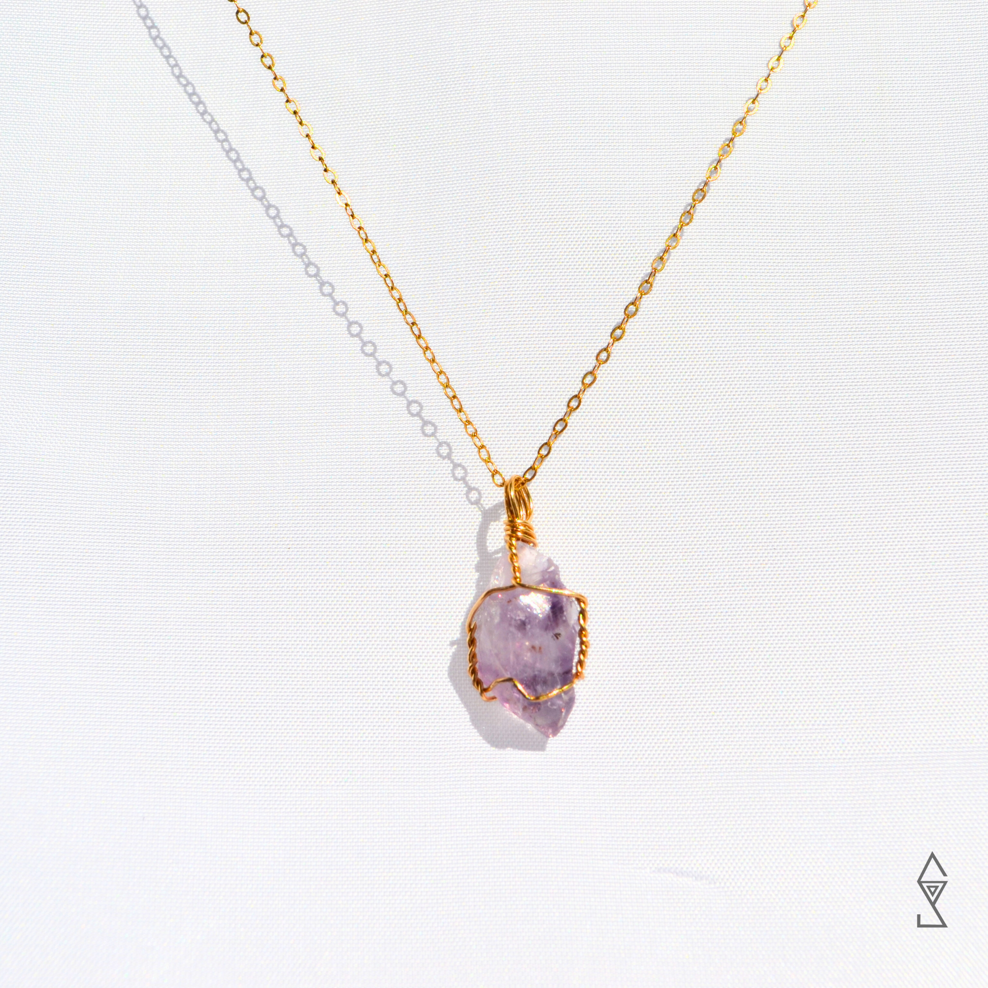 Calming Amethyst Crystal Necklace shop amethyst jewelry melbourne