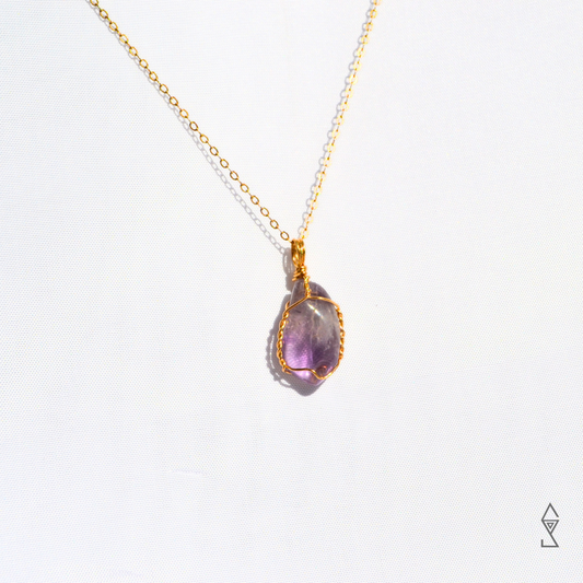 amethyst birthstone necklace zodiac crystal jewelry australia