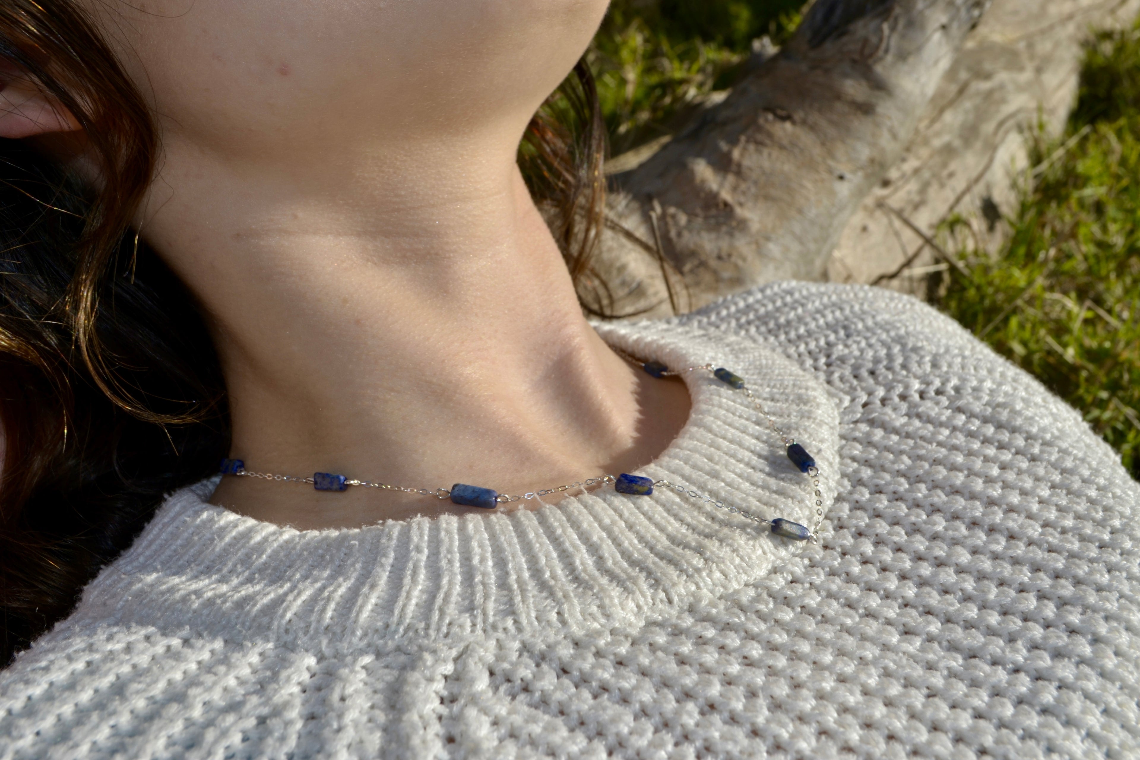 healing lapis lazuli necklace for confidence