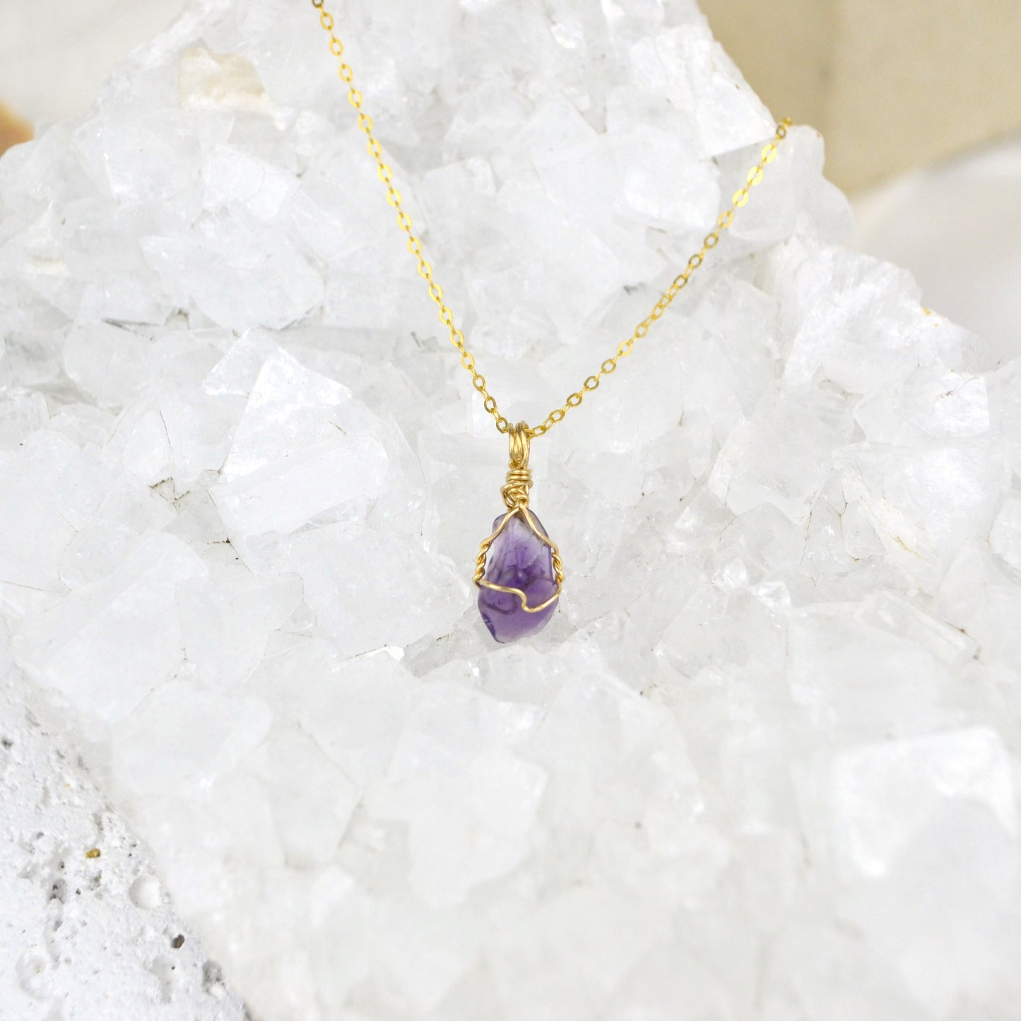 amethyst birthstone jewelry necklace