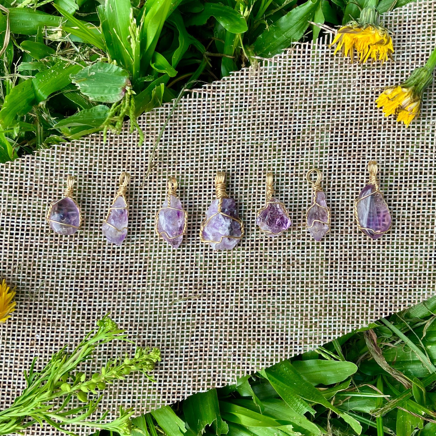 amethyst necklace customizable crystal jewelry handmade for you